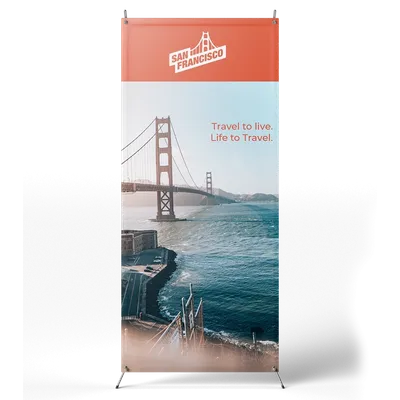 Korean Style X Banner Stands - Custom Banners Now