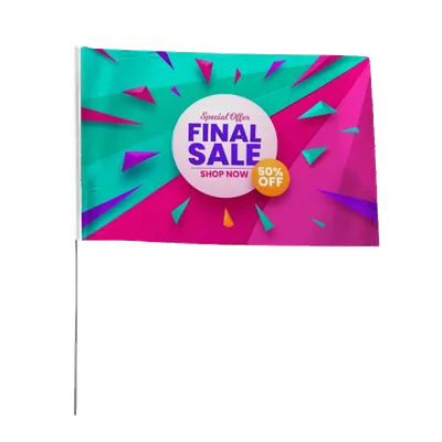 Hand Flag - Custom Banners Now