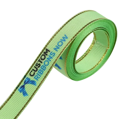 Metallic Edge Grosgrain Ribbon - Custom Banners Now