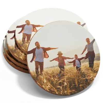 Custom Photo Fiberboard Coasters - Custom Banners Now