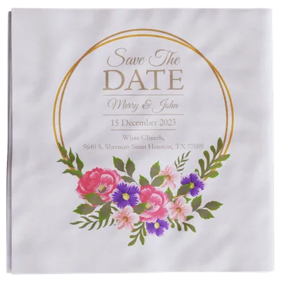 Custom Beverage Napkin - Custom Banners Now