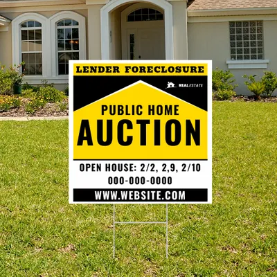 Custom Lender Foreclosure Yard Sign