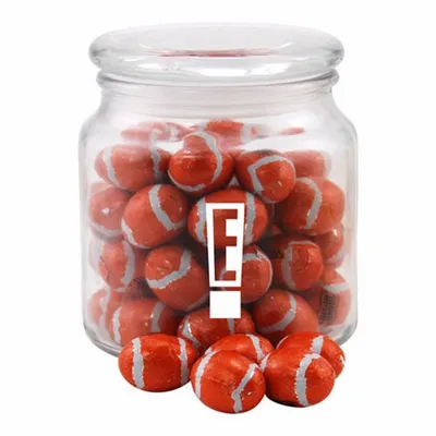 Jar with Chocolate Footballs - SG400 - Custom Banners Now