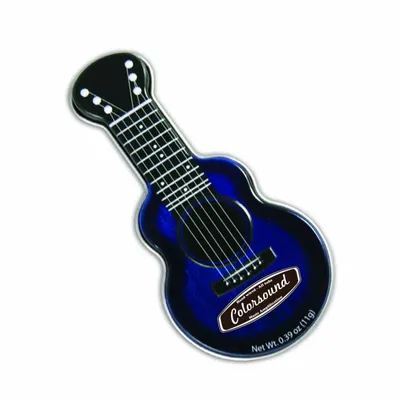 Blue Acoustic Guitar Shaped Mint Tin - Custom Banners Now