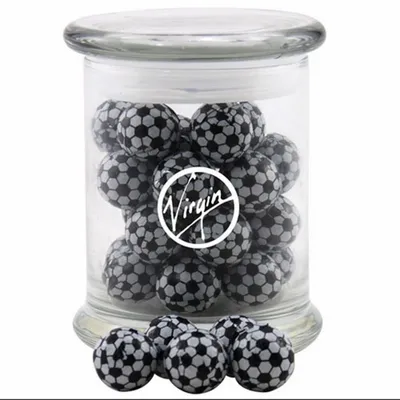 Jar with Chocolate Soccer Balls - SG700 - Custom Banners Now