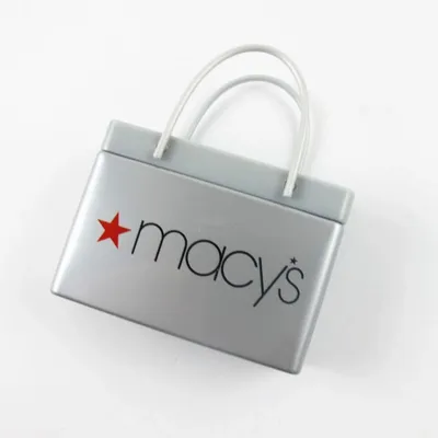 Silver Shopping Bag Tin - Custom Banners Now