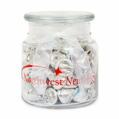 22oz. Glass Jar - Hershey's Chocolate Kisses - Custom Banners Now
