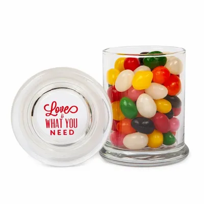 Glass Gourmet Jar - Jelly Beans - Custom Banners Now