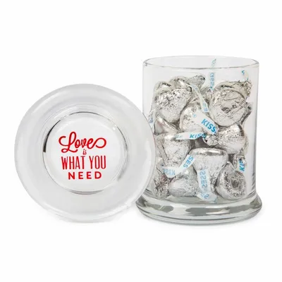 Glass Gourmet Jar - Hershey's Chocolate Kisses - Custom Banners Now