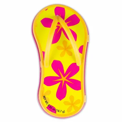 Floral Orange Flip Flop Mint Tin - Custom Banners Now