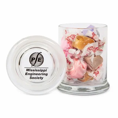Glass Gourmet Jar - Salt Water Taffy - Custom Banners Now