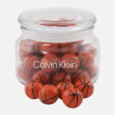 Jar with Chocolate Basketballs - SG200 - Custom Banners Now