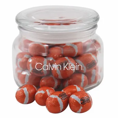 Jar with Chocolate Footballs - SG200 - Custom Banners Now