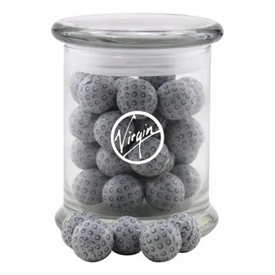 Jar with Chocolate Golf Balls - SG700 - Custom Banners Now