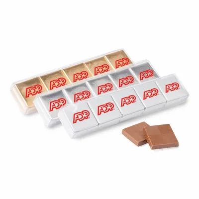 Ten Piece Chocolate Foiled Square Acetate - Custom Banners Now