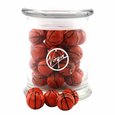 Jar with Chocolate Basketballs - SG700 - Custom Banners Now