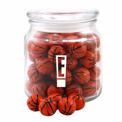 Jar with Chocolate Basketballs - SG400 - Custom Banners Now