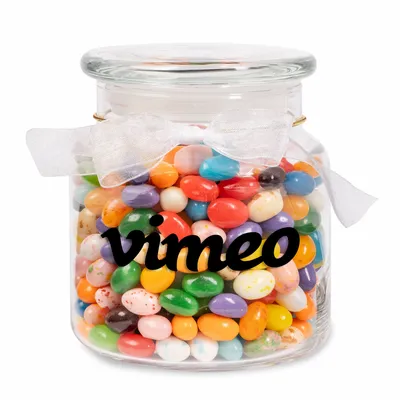 22oz. Glass Jar - Gourmet Jelly Beans - Custom Banners Now