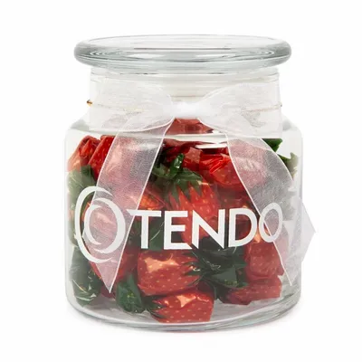 22oz. Glass Jar - Stock Wrapped Candies - Custom Banners Now