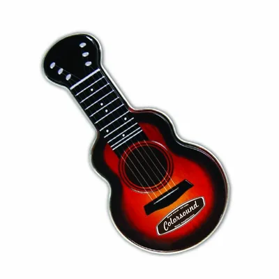 Red Acoustic Guitar Shaped Mint Tin - Custom Banners Now