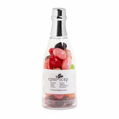 Champagne Bottle with Jelly Belly - Custom Banners Now