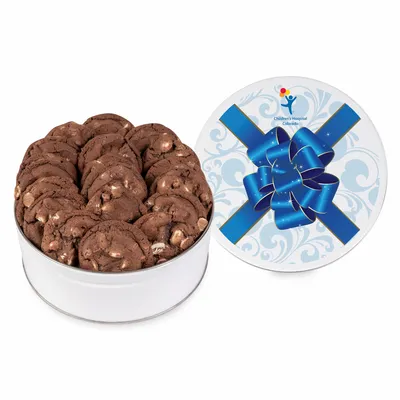 Fresh Beginnings Chocolate Double Chip Cookie Tin - Custom Banners Now