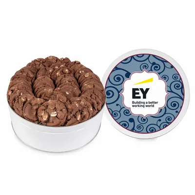 Fresh Beginnings Chocolate Double Chip Cookie Tin (Large) - Custom Banners Now