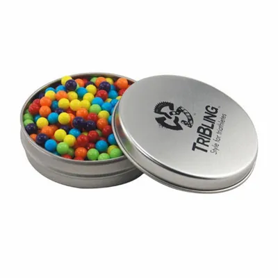 Round Tin with Mini Jawbreakers - SBF2900 - Custom Banners Now