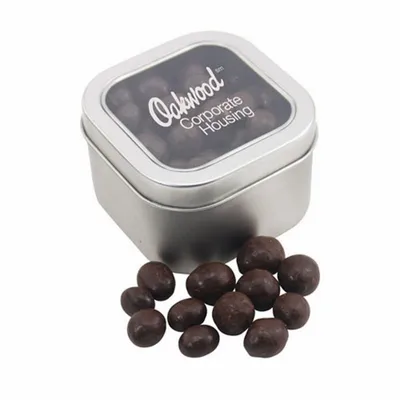 Window Tin with Choc Espresso Beans - Custom Banners Now
