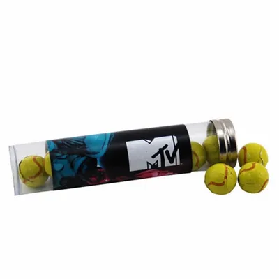 Tube with Choc Tennis Balls - TRB660 - Custom Banners Now