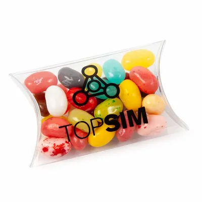 Small Pillow Acetate Box with Jelly Belly - Custom Banners Now
