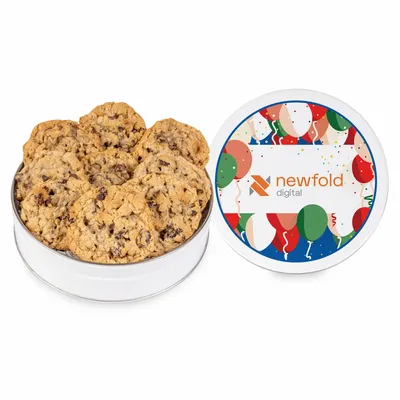 Fresh Beginnings Oatmeal Raisin Cookie Tin (Small) - Custom Banners Now