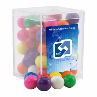 Acrylic Box with Gumballs - Small - Custom Banners Now