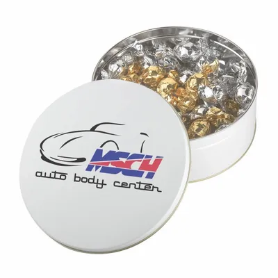 Warm Wishes Tins - Twist Wrapped Truffles - Custom Banners Now