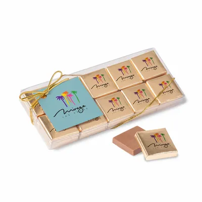 Twenty Piece Chocolate Foiled Square Box-Full Color - Custom Banners Now