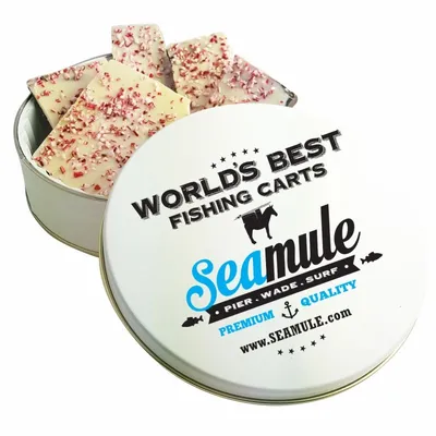 Glad Tidings Tins - Peppermint Bark - Custom Banners Now