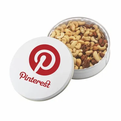 Glad Tidings Tins - Jumbo Cashews & Deluxe Mixed Nuts - Custom Banners Now