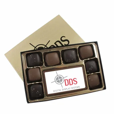 8 Piece Sea Salt Caramels with Digital Printed Centerpiece - Custom Banners Now
