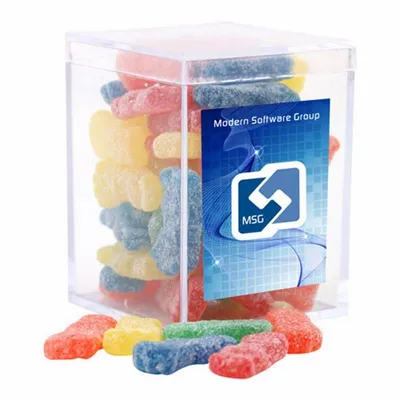 Acrylic Box with Sour Patch Kids - Small - Custom Banners Now
