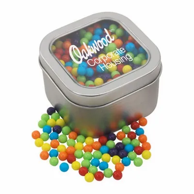 Window Tin with Mini Jawbreakers - SBF2700 - Custom Banners Now
