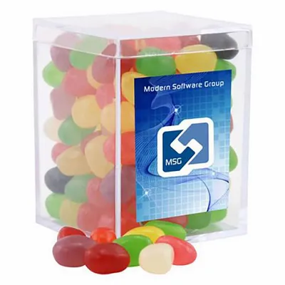 Small Acrylic Candy Box with Assorted Jelly Beans - Custom Banners Now