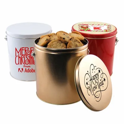 1 Gallon Gift Tin with Cookies - Custom Banners Now