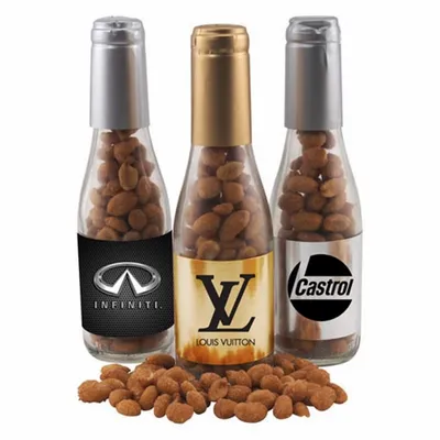 Champagne Bottle - Honey Roasted Peanuts 8" - Custom Banners Now