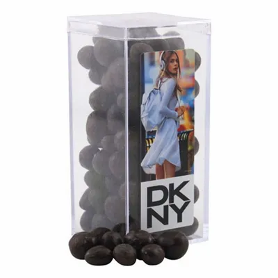 Acrylic Box with Chocolate Espresso Beans - Medium - Custom Banners Now