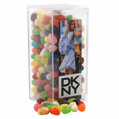 Large Rectangle Acrylic Candy Box with Jelly Belly - Custom Banners Now