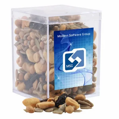Acrylic Box with Trail Mix - Small - Custom Banners Now