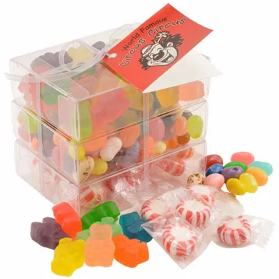 3 Way Candy Stack Acetate Tower - TRB901 - Custom Banners Now