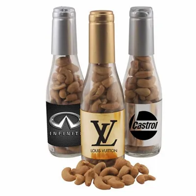 Champagne Bottle with Cashews 8" - Custom Banners Now