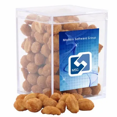 Acrylic Box with Honey Roasted Peanuts - Small - Custom Banners Now