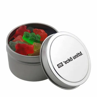 Round Tin with Gummy Bears - SBF3100 - Custom Banners Now